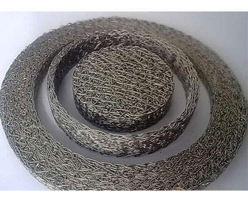 Compressed Knitted Wire Mesh